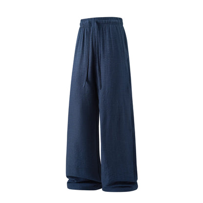 Men's Lightweight Casual Retro Pants – Loose Fit, Drawstring Tie