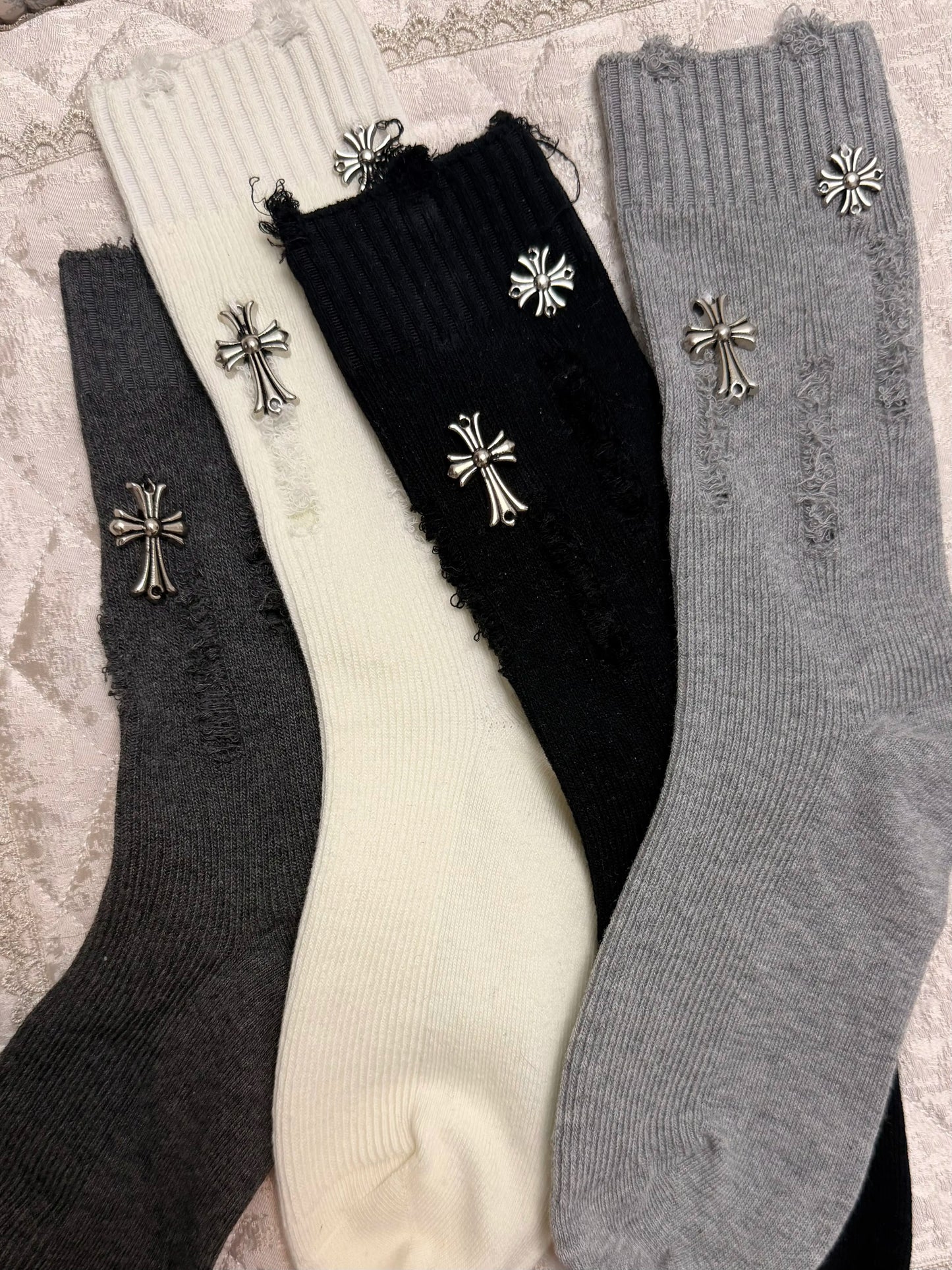 Y2K Grunge Mid-Calf Socks