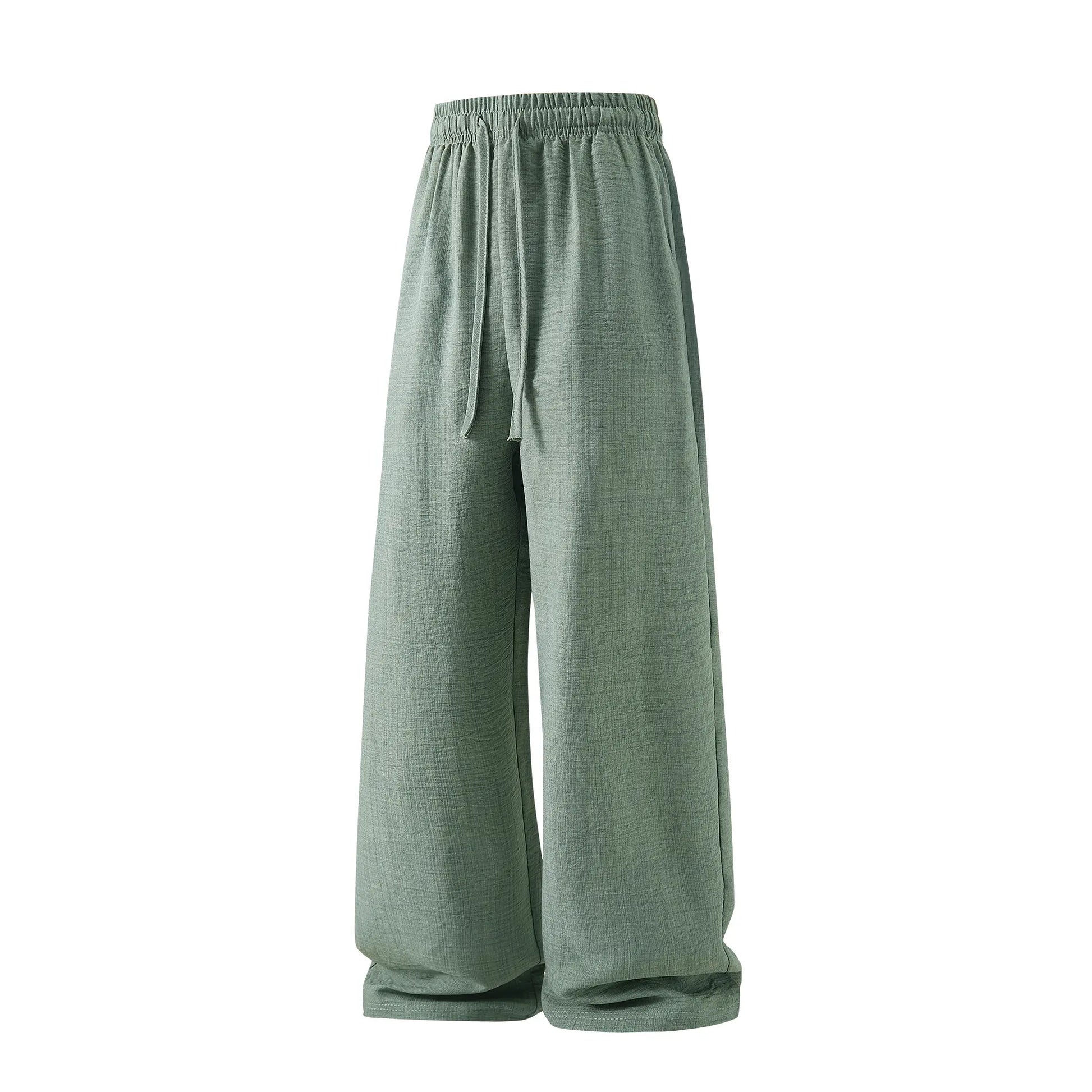 Men's Lightweight Casual Retro Pants – Loose Fit, Drawstring Tie
