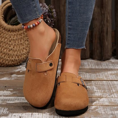 Men's Cork Footbed Suede Clogs