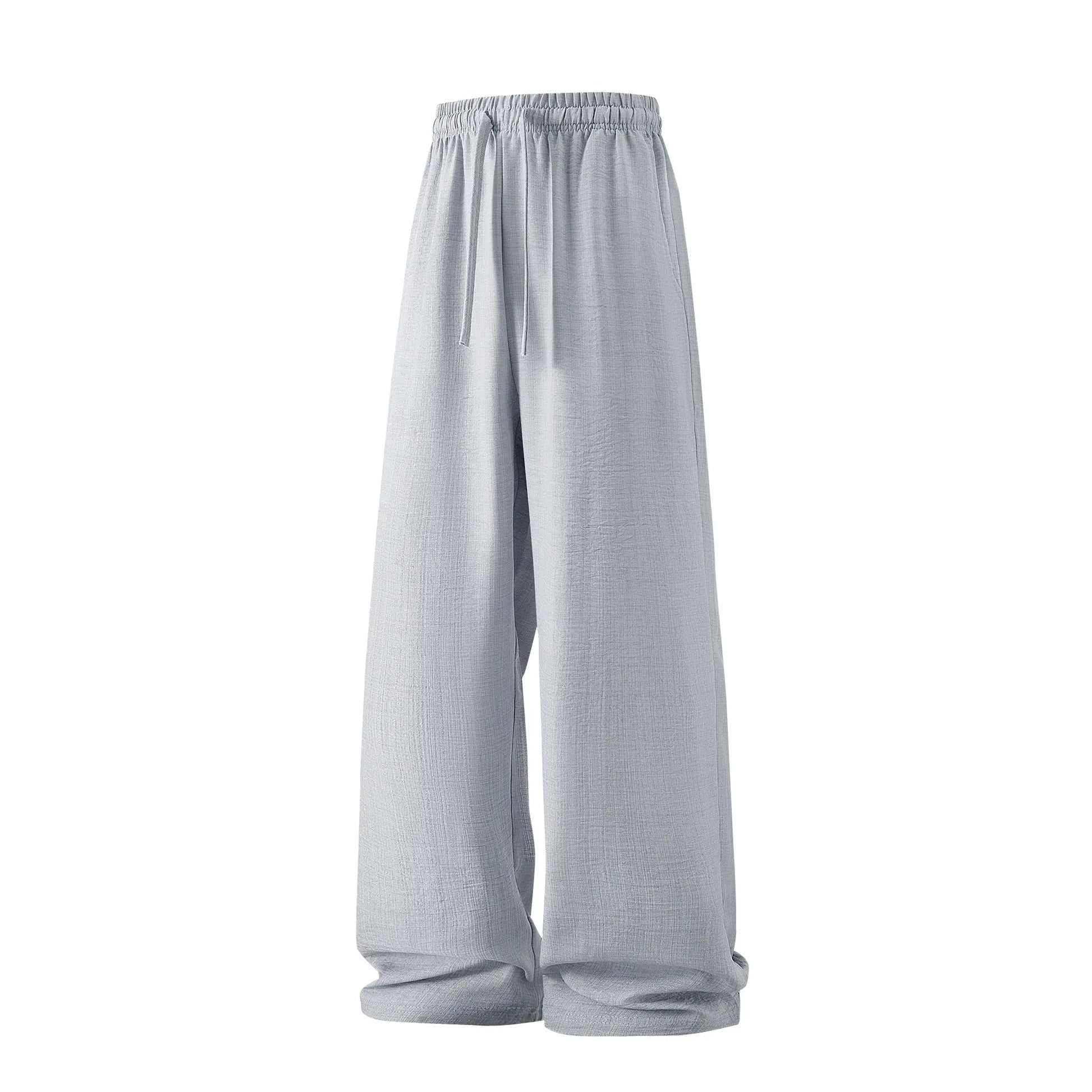 Men's Lightweight Casual Retro Pants – Loose Fit, Drawstring Tie