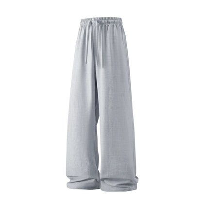 Men's Lightweight Casual Retro Pants – Loose Fit, Drawstring Tie