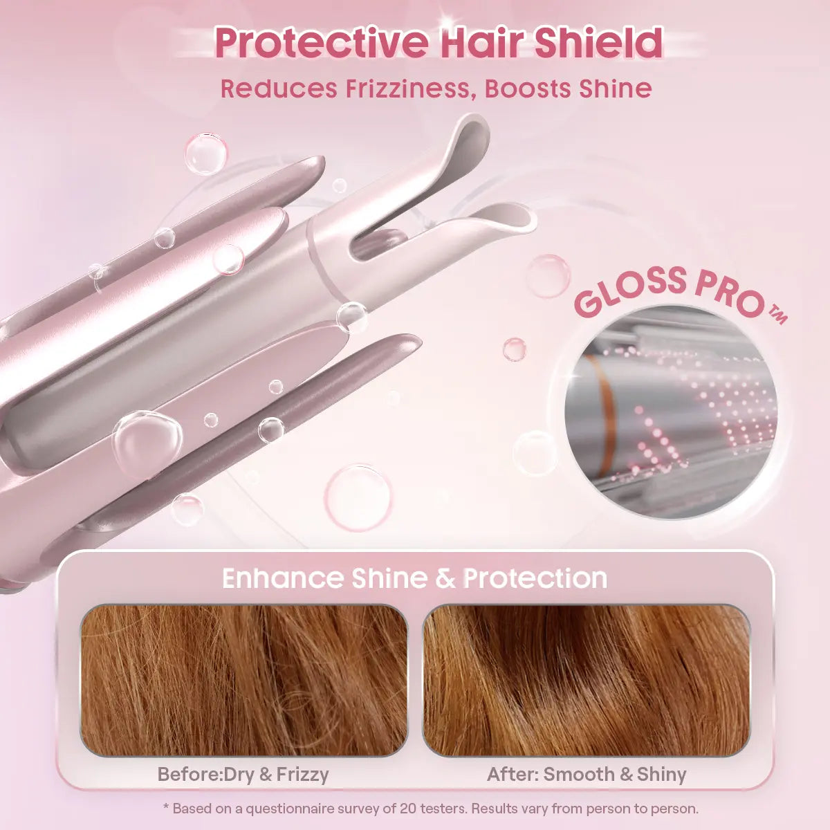 Automatic Curling Iron – 3 Barrel Sizes, 3-Level Temp, Ceramic Coating