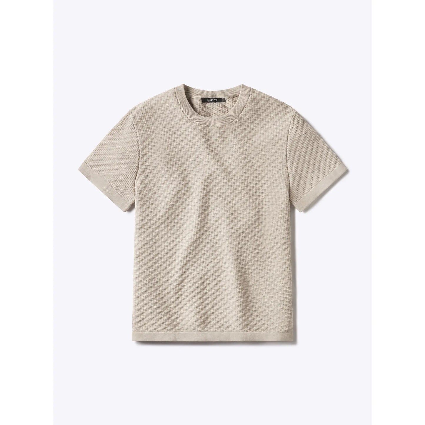 Men's Knit Crew Neck Tee – Lightweight Cotton Blend