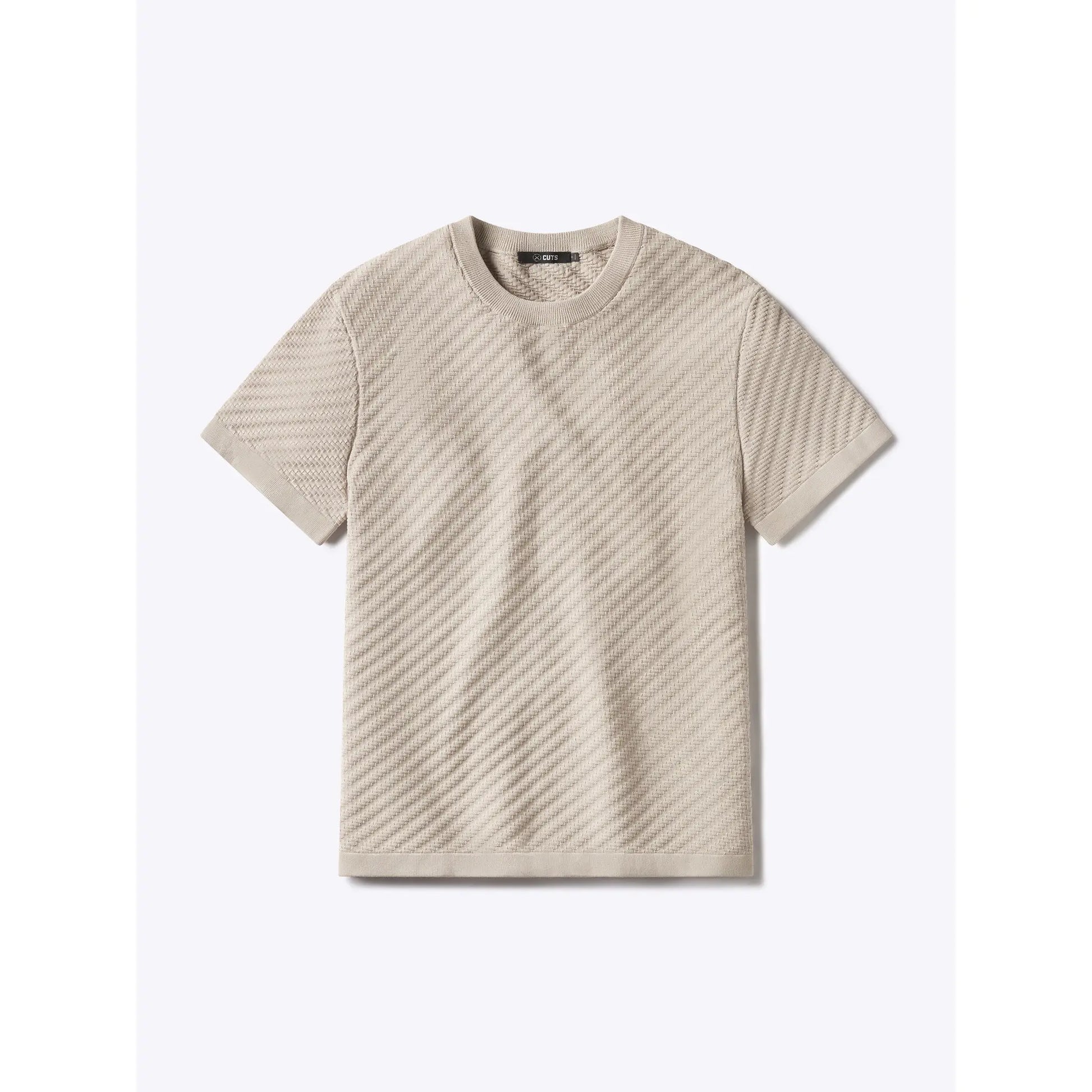 Men's Knit Crew Neck Tee – Lightweight Cotton Blend