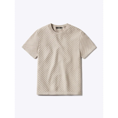 Men's Knit Crew Neck Tee – Lightweight Cotton Blend