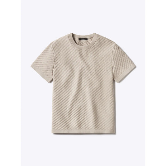 Men's Knit Crew Neck Tee – Lightweight Cotton Blend