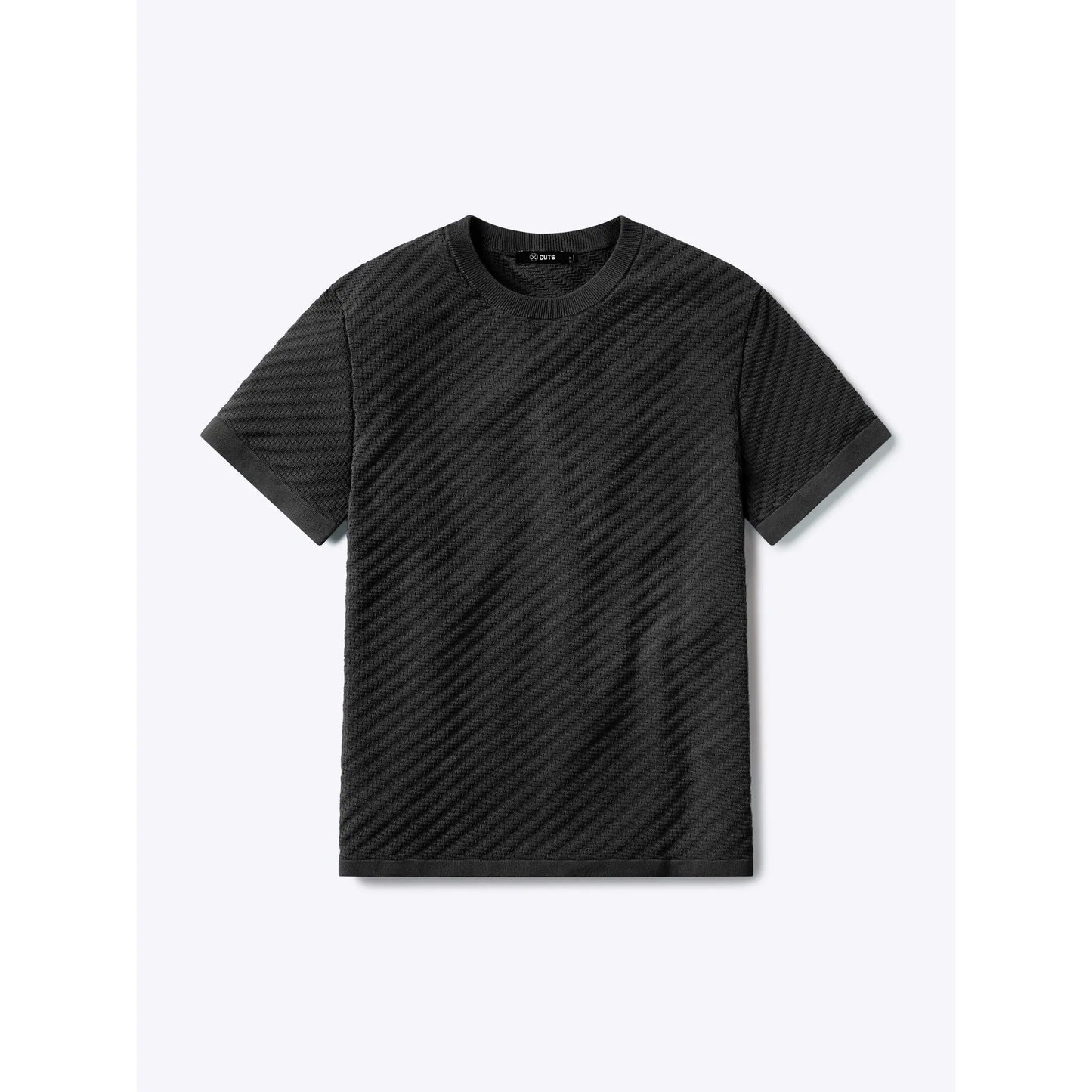 Men's Knit Crew Neck Tee – Lightweight Cotton Blend