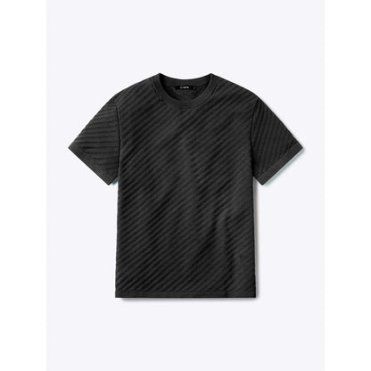 Men's Knit Crew Neck Tee – Lightweight Cotton Blend