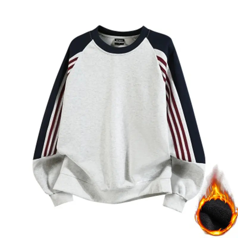 Heavyweight Color-Block Crewneck Sweatshirt