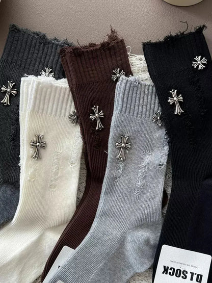 Y2K Grunge Mid-Calf Socks