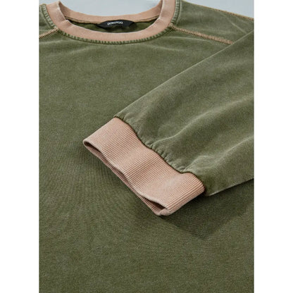 Women's Oversized Acid Wash Pullover Sweatshirt – Vintage Cotton Crew Neck