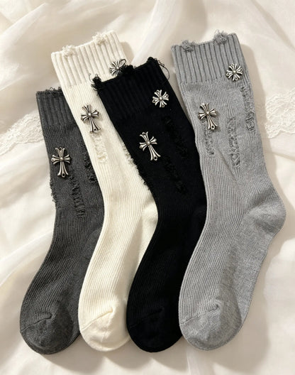 Y2K Grunge Mid-Calf Socks
