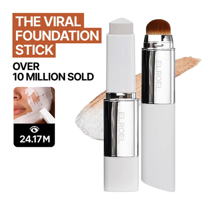 Color-Changing Cream Stick Foundation – Collagen Capsules, Ultra-Fine Bristles