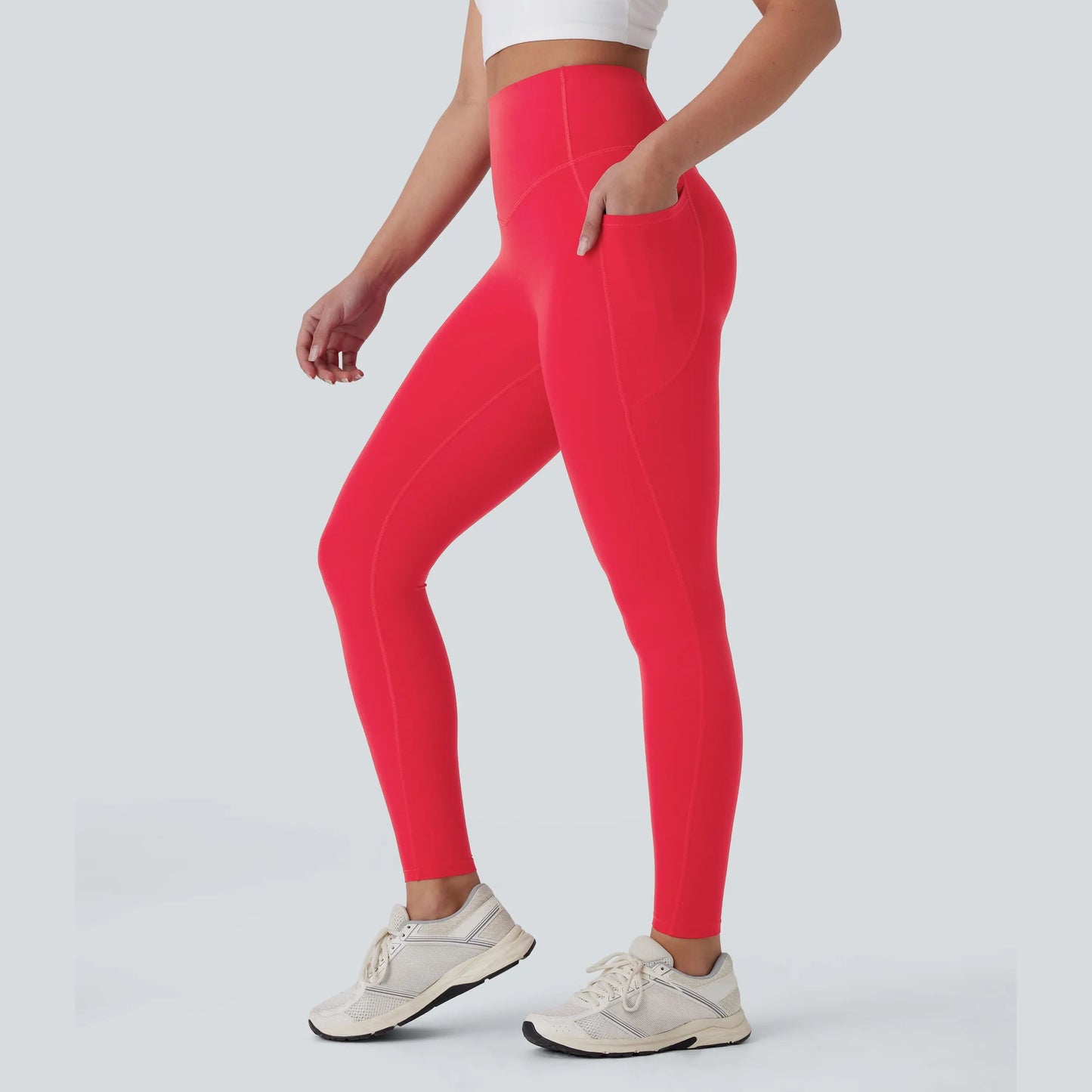 High-Waisted Butt Lifting Leggings – Tummy Control, Pockets, Shaping Workout Wear