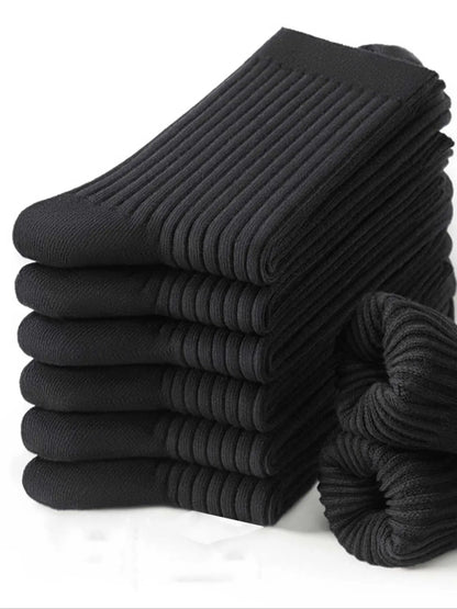 Men's 6-Pack Solid Crew Socks