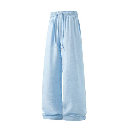 Men's Lightweight Casual Retro Pants – Loose Fit, Drawstring Tie