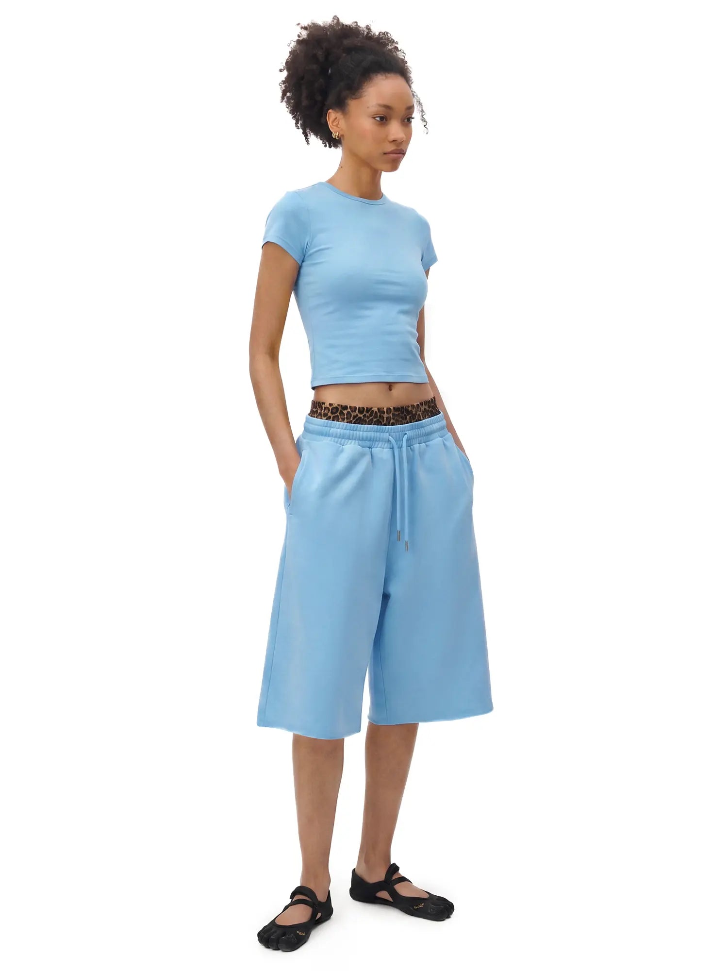 Y2K Baggy Joggers – 3/4 Sweatpants, Fleece, Wide Leg, Streetwear