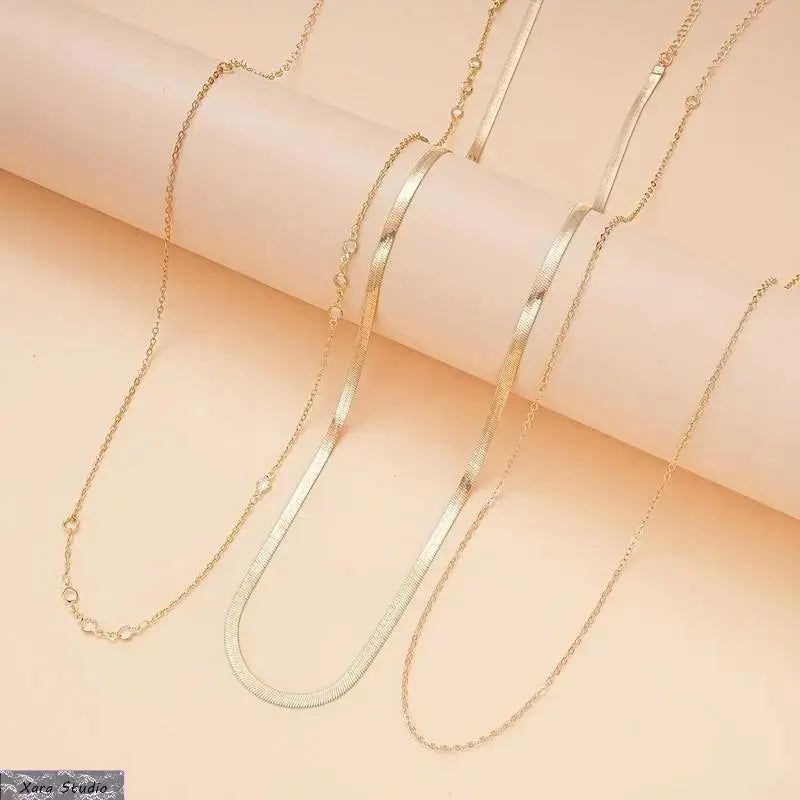 Layered Gold Waist Chains (3-Piece)