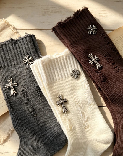 Y2K Grunge Mid-Calf Socks