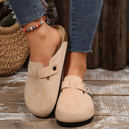 Men's Cork Footbed Suede Clogs