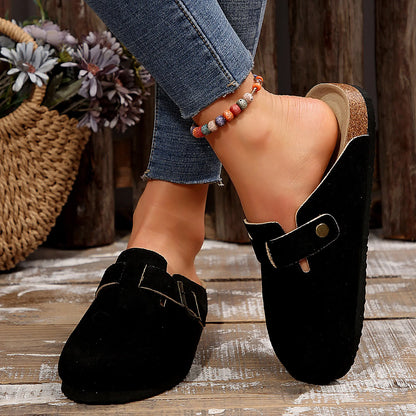 Men's Cork Footbed Suede Clogs