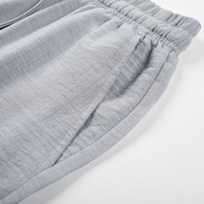 Men's Lightweight Casual Retro Pants – Loose Fit, Drawstring Tie
