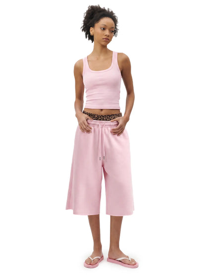 Y2K Baggy Joggers – 3/4 Sweatpants, Fleece, Wide Leg, Streetwear