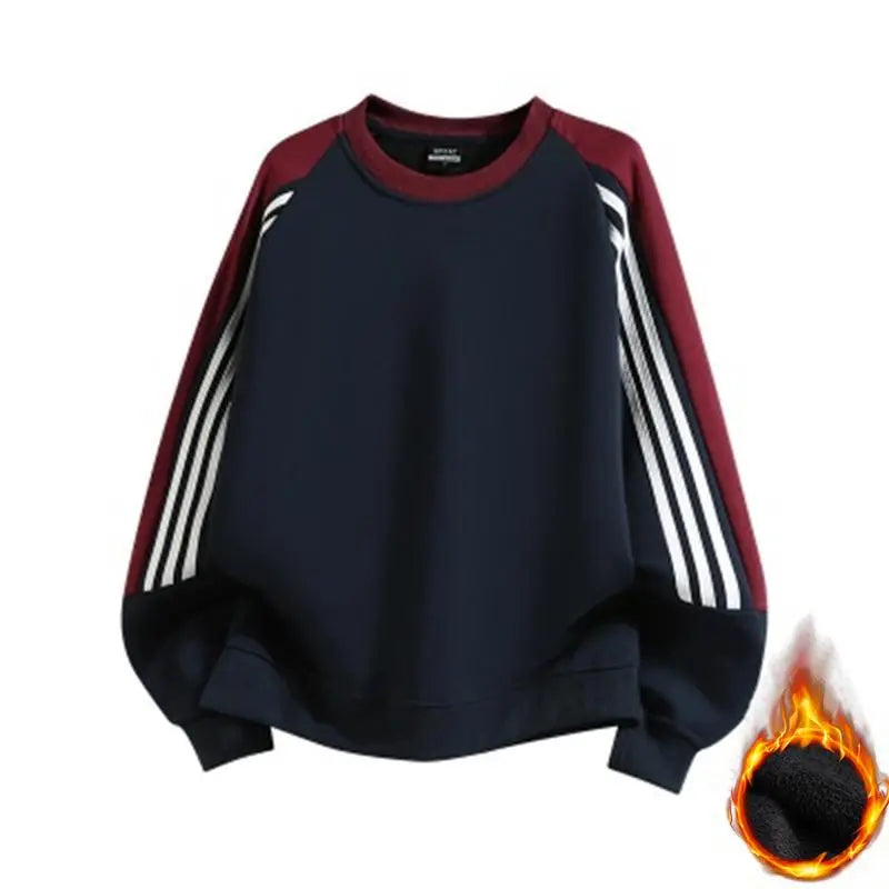Heavyweight Color-Block Crewneck Sweatshirt