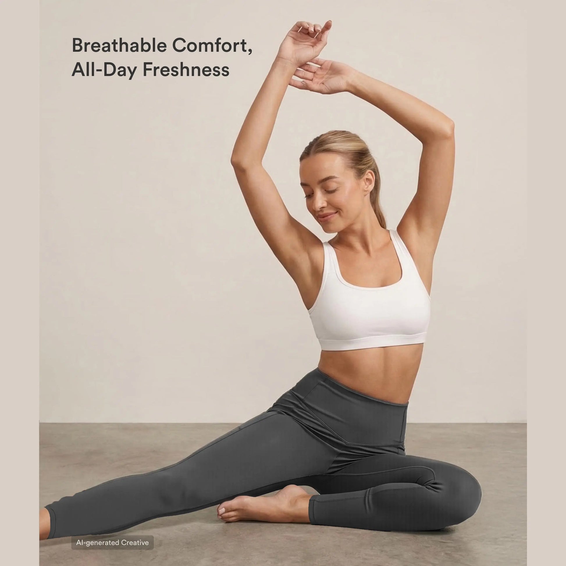 High-Waisted Butt Lifting Leggings – Tummy Control, Pockets, Shaping Workout Wear