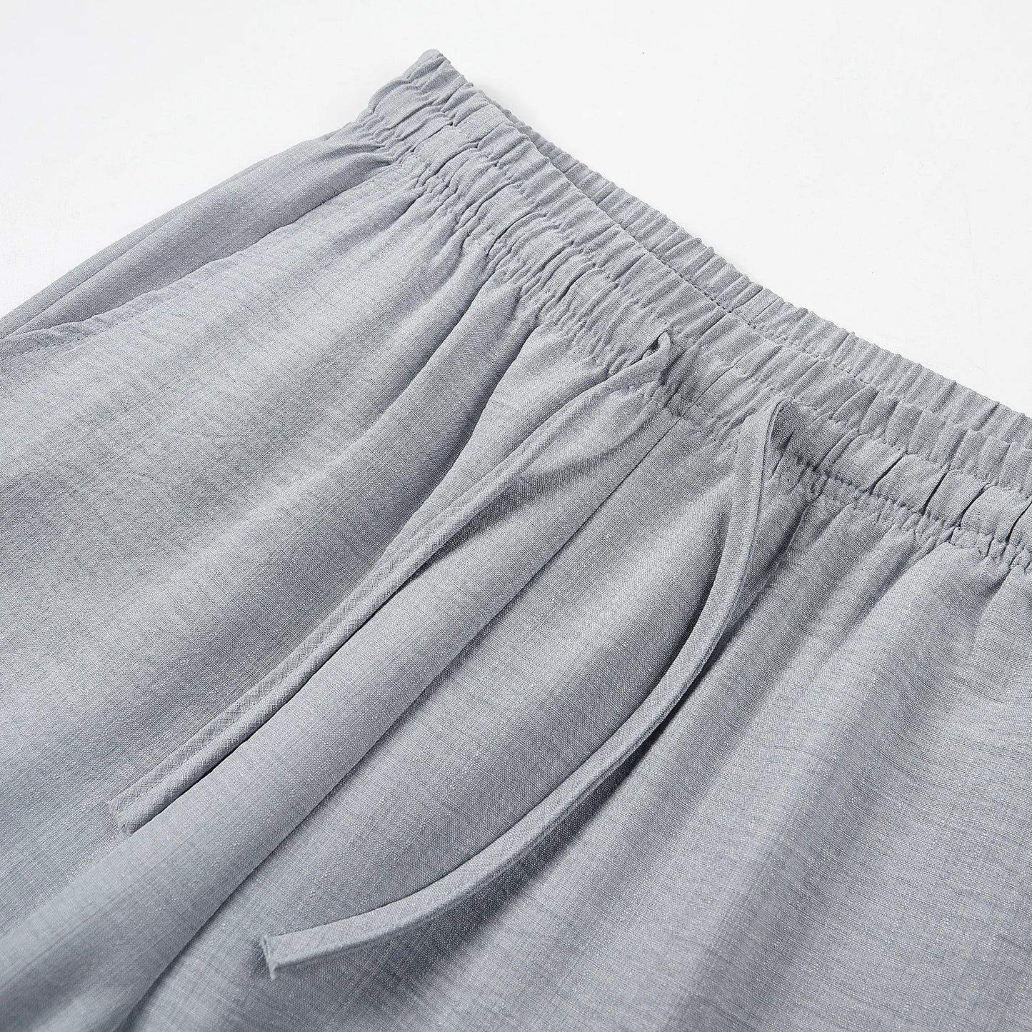 Men's Lightweight Casual Retro Pants – Loose Fit, Drawstring Tie