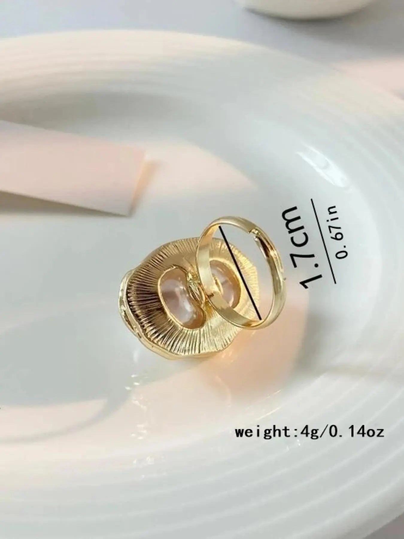 Vintage Baroque Pearl Ring Set