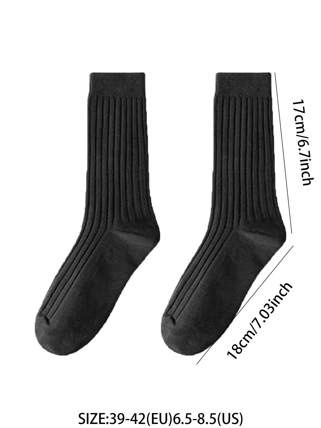 Men's 6-Pack Solid Crew Socks