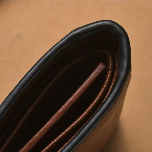 Men's PU Leather Tri-Fold Wallet – Vintage, Multi-Card Slots