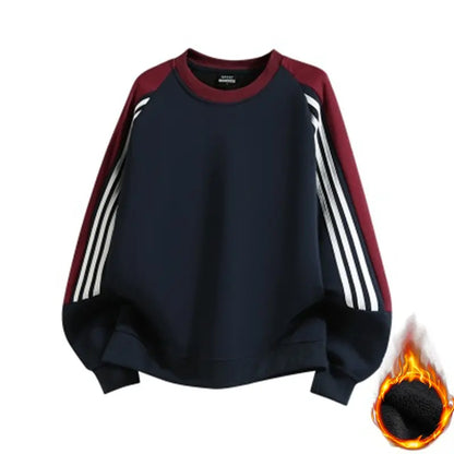 Heavyweight Color-Block Crewneck Sweatshirt