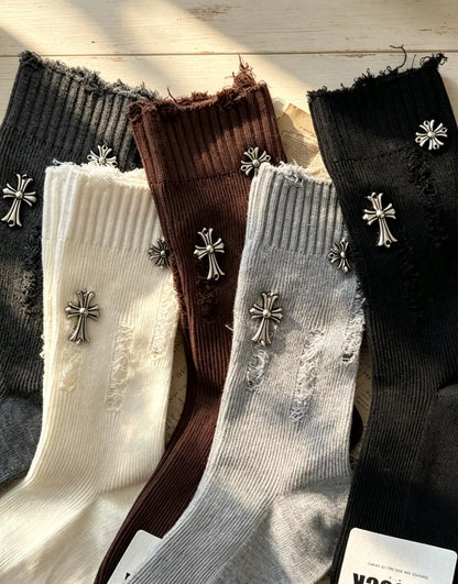 Y2K Grunge Mid-Calf Socks