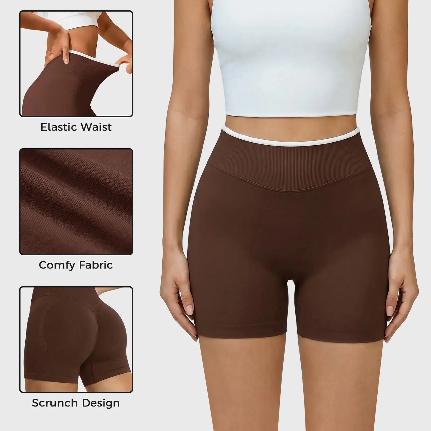 Women's High Waisted Biker Shorts