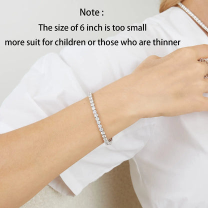 Classic Tennis Bracelet – 4mm Cubic Zirconia