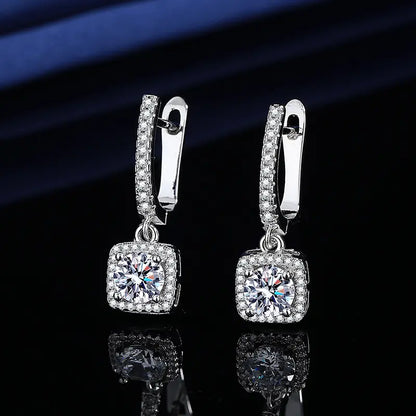 "Moissanite Earrings 3-Piece Set – 14K Gold Plated