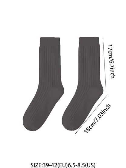 Men's 6-Pack Solid Crew Socks