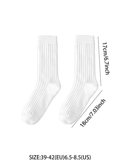 Men's 6-Pack Solid Crew Socks
