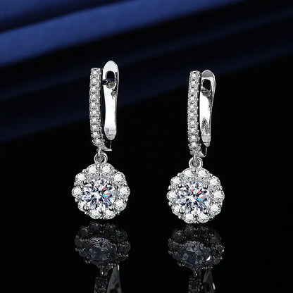 "Moissanite Earrings 3-Piece Set – 14K Gold Plated