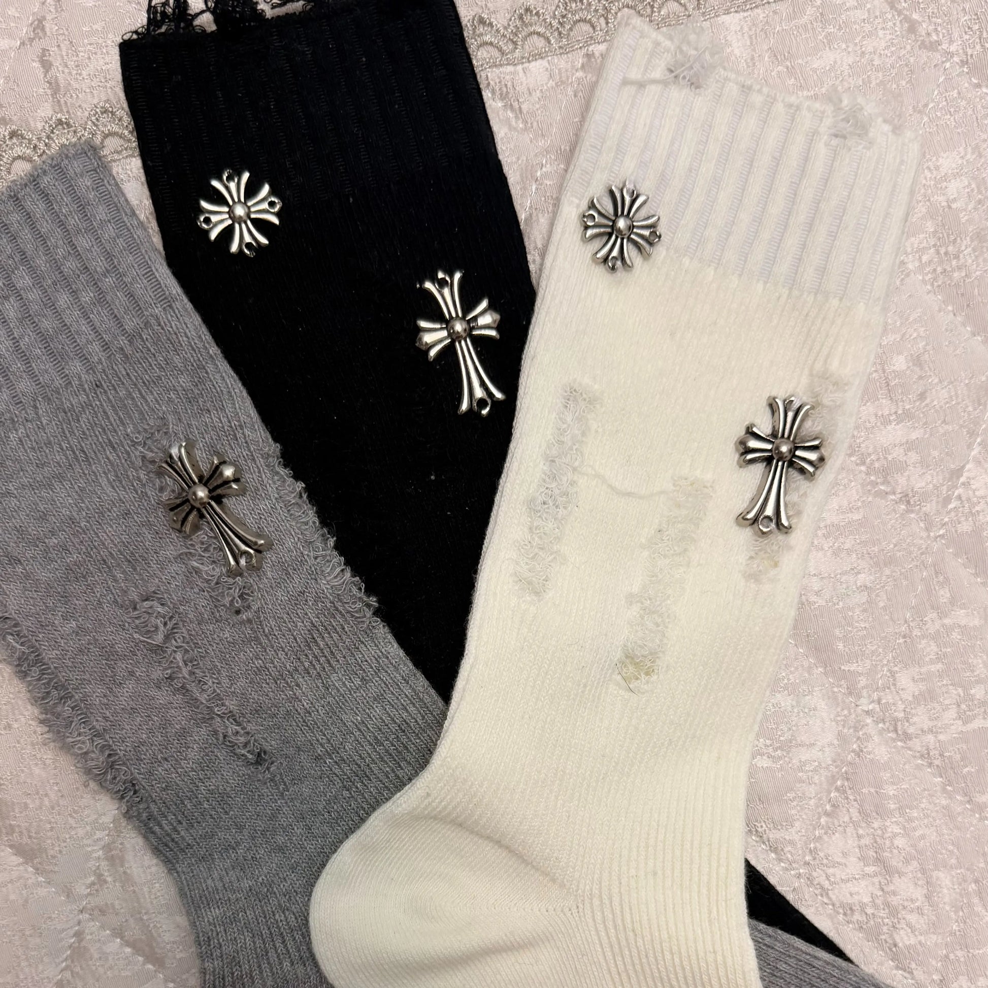 Y2K Grunge Mid-Calf Socks