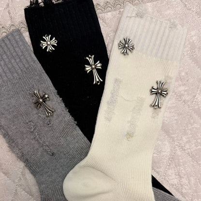 Y2K Grunge Mid-Calf Socks