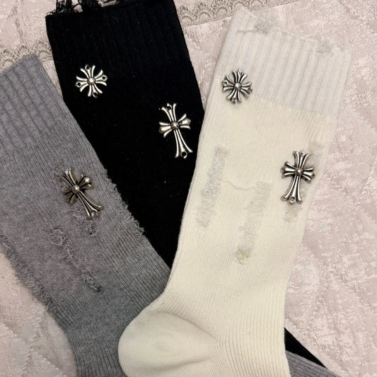 Y2K Grunge Mid-Calf Socks