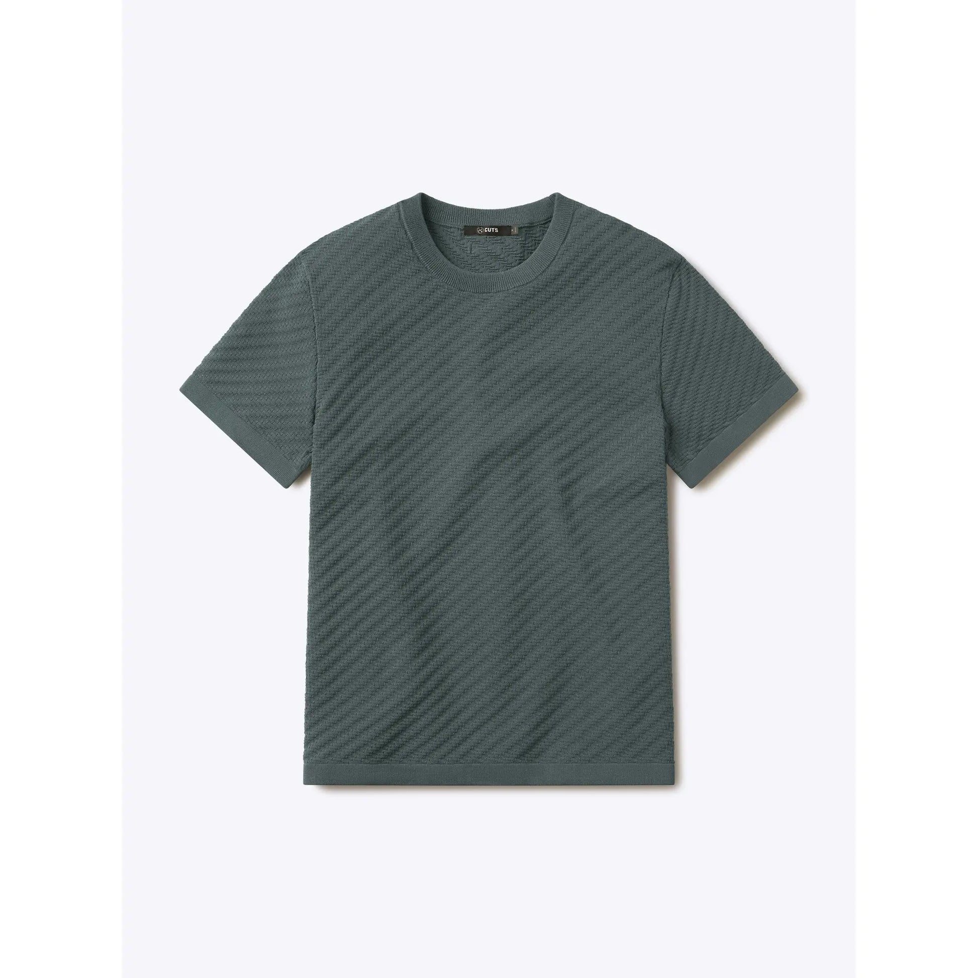 Men's Knit Crew Neck Tee – Lightweight Cotton Blend