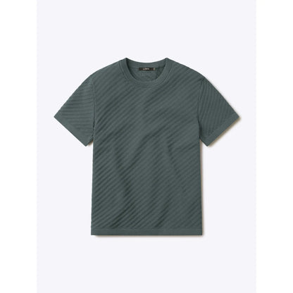Men's Knit Crew Neck Tee – Lightweight Cotton Blend