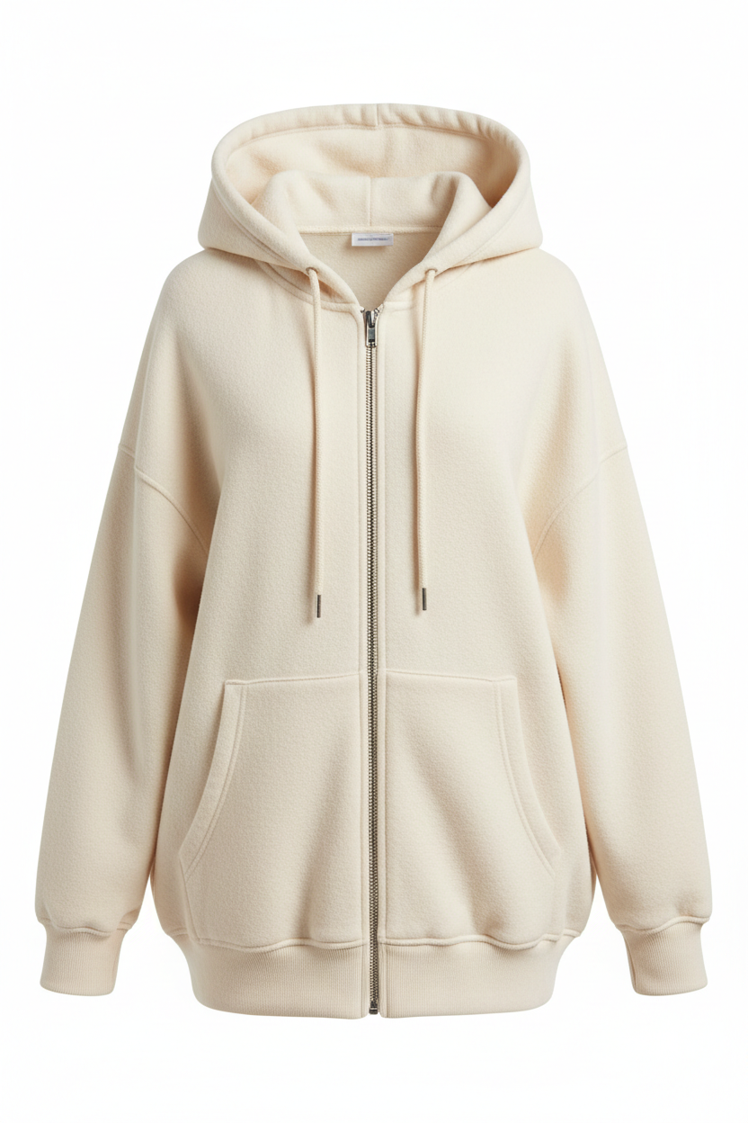 Oversized Zip-Up Hoodie