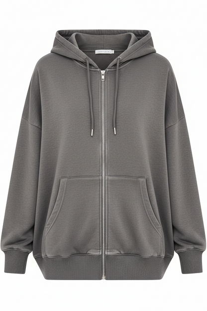 Oversized Zip-Up Hoodie