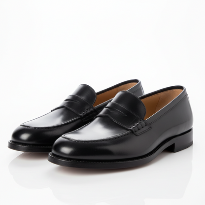 Genuine Leather Penny Loafers – Women's Lightweight, Memory Foam Insole, Non-Slip Sole"
